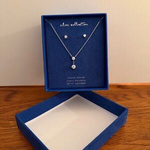 A New Day cubic zirconia necklace and earrings set